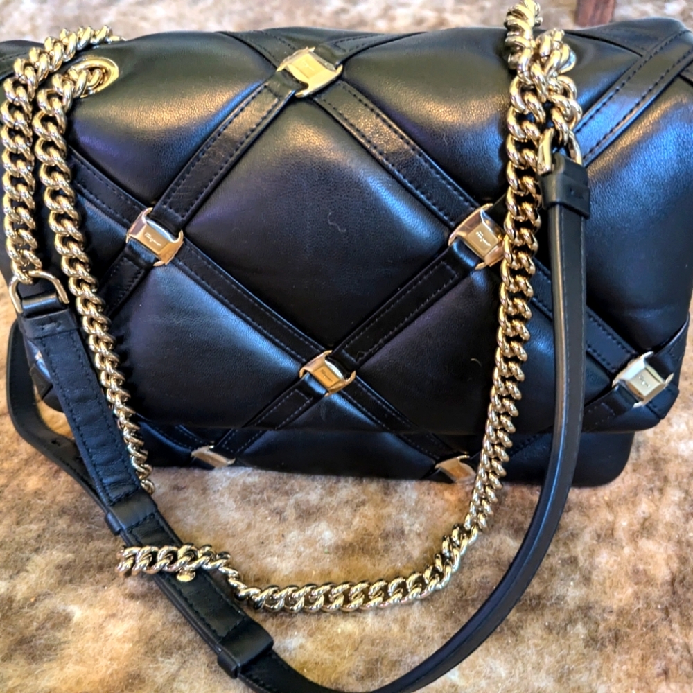 Studded Leather Crossbody Bag